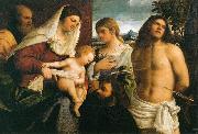 La Sainte Famille avec sainte Catherine Sebastiano del Piombo